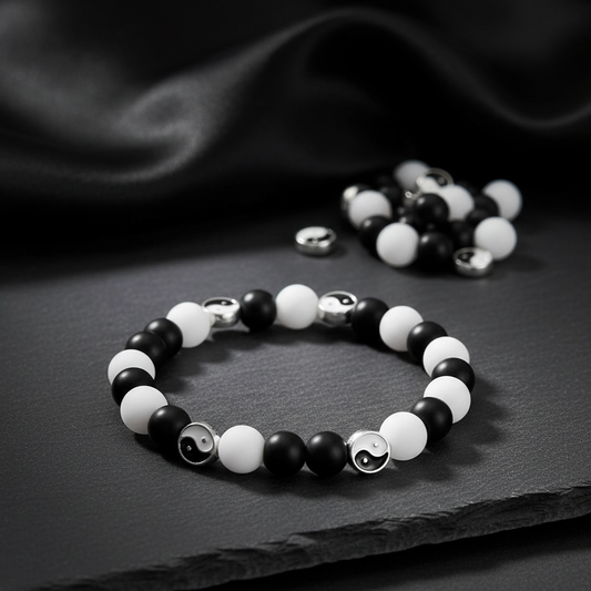 Cat Eye & Volcanic Stone Bracelet