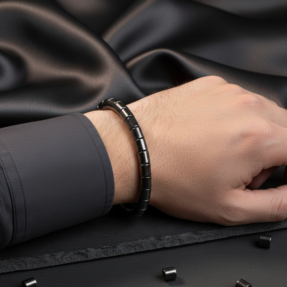 Elastic Round Natural Stone Bracelet