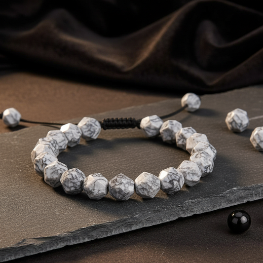 Faceted Tiger Eye & Map Stone Bracelet