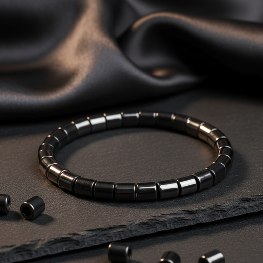 Elastic Round Natural Stone Bracelet