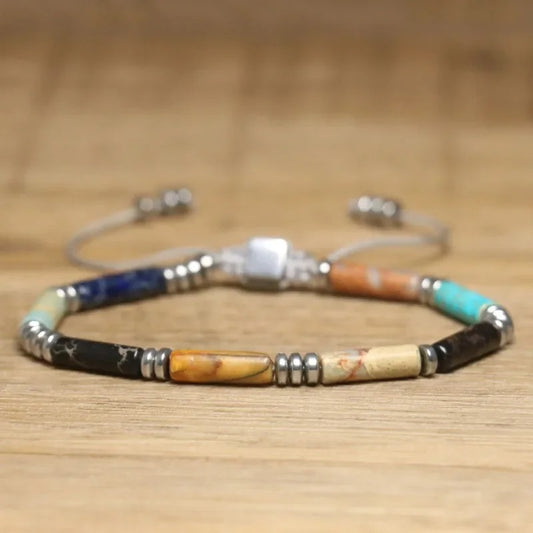 Tiger Eye & Emperor Stone Bracelet