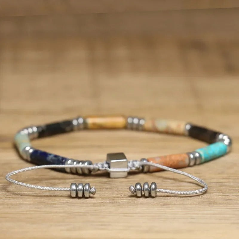 Tiger Eye & Emperor Stone Bracelet