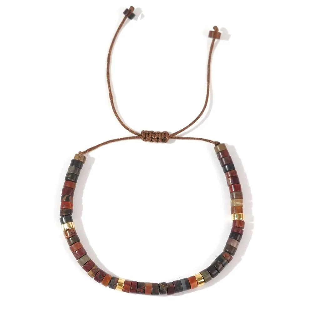 Picasso Stone Bracelet ā Handmade Woven Healing