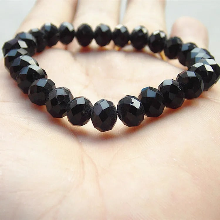 Rose Quartz, Green Jade & Yellow Agate Bracelet ā Natural Stone Healing Bracelet