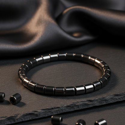 Elastic Round Natural Stone Bracelet