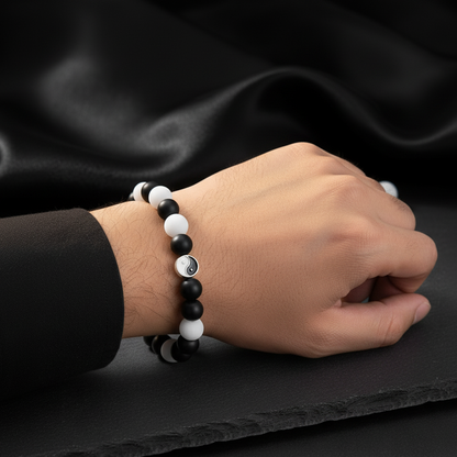 Cat Eye & Volcanic Stone Bracelet