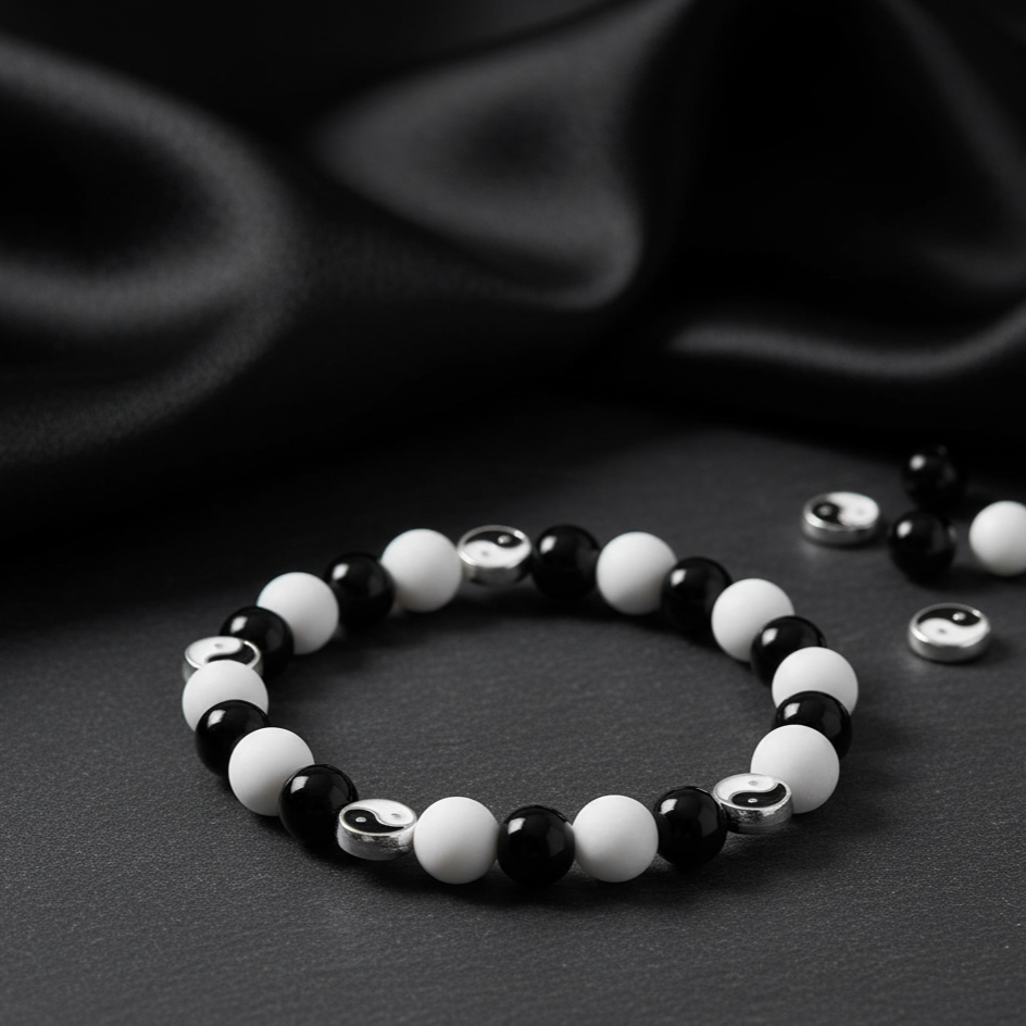 Cat Eye & Volcanic Stone Bracelet