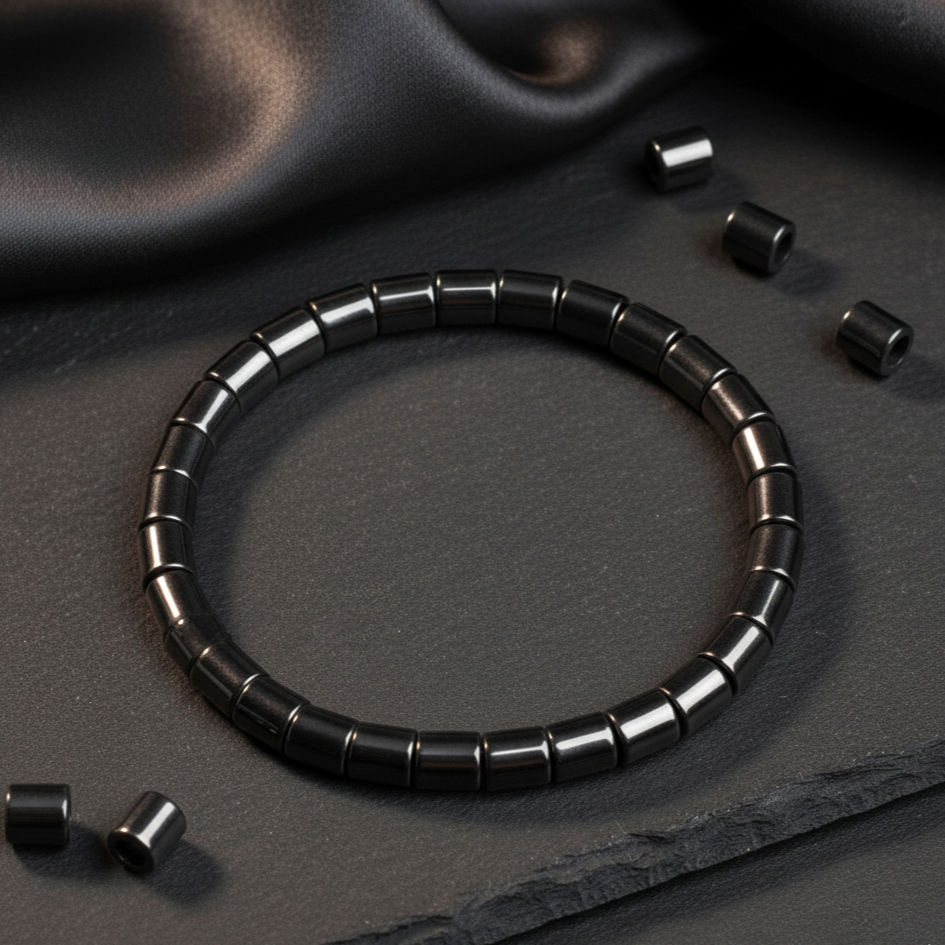 Elastic Round Natural Stone Bracelet