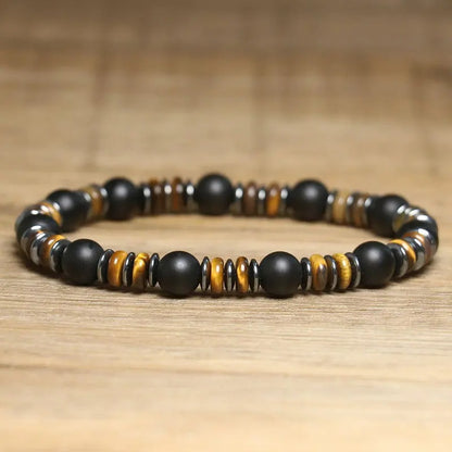 Matte Bracelet with Hematite