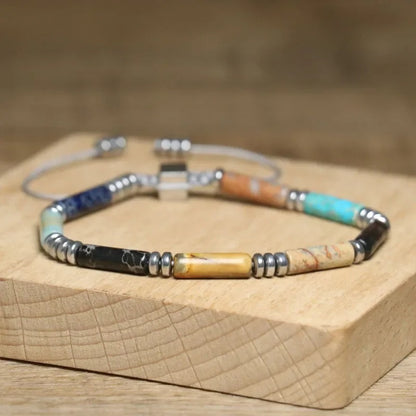 Tiger Eye & Emperor Stone Bracelet