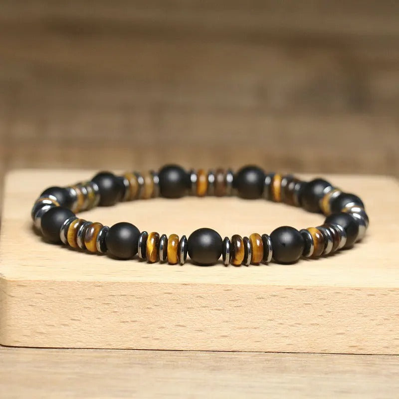 Matte Bracelet with Hematite