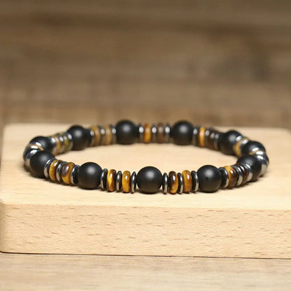 Matte Bracelet with Hematite