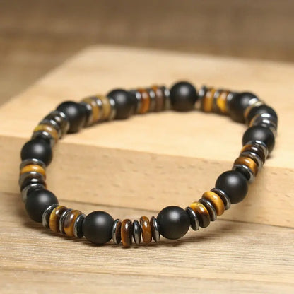 Matte Bracelet with Hematite
